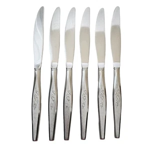 Oneida Community Woodmere Edelstahl Besteck Tafelmesser 6er Set - Bild 1 von 4