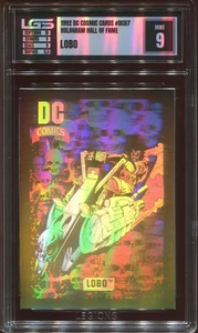 1992 DC COSMIC CARDS HOLOGRAM LOBO #DCH7 LGS MINT9 LEGIONS GRADING - Picture 1 of 2