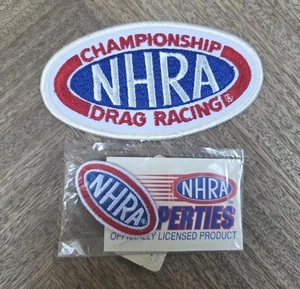 LOT de 2 écussons brodés NHRA CHAMPIONSHIP DRAG RACING - Photo 1/2
