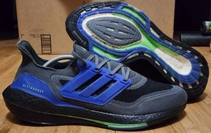 Adidas UltraBoost 21 Laufschuhe Sneaker Komfort Grau Sonic Ink Blau Herren 12 - Bild 1 von 11