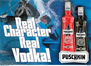 Werbung - Puschkin - Wodka - Neue Karte - CPM - Siehe beidseitige Scans - Bild 1 von 2