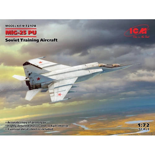 ICM 72178 1/72 MiG-25PU Soviet Training Aircraft