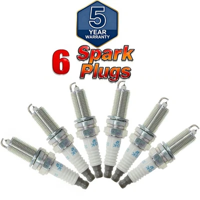 For Set of 6 Laser Iridium Spark Plugs NGK Resistor SILZKR6B10E / 93815 - Image 1 of 4