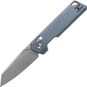 NEW Vosteed Parallel Crossbar Lock Blue Titanium Handle. S35VN Folding Knives - Picture 1 of 6