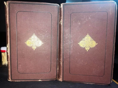 Antique Victorian The works of Augustine - the city of god volumes 1 & 2 1872 Foto 1 de 4