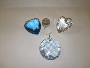 Swarovski SCS Kristalle blau/klare Herzen & Baumschmuck - Bild 1 von 2