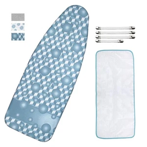 Cubierta y almohadilla para tabla de planchar, extra ancha, se adapta a tabla de 18" x 49", acolchado grueso,... - Imagen 1 de 7