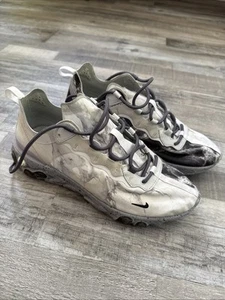 Size 9 - Nike x Kendrick Lamar React Element 55 Pure Platinum (Used/No Box) - Foto 1 di 9
