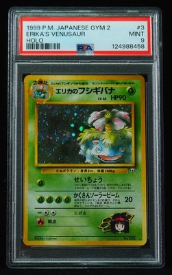 Erika's Venusaur 003 PSA Mint 9 Japanese Gym 2 Pokemon Card - Image 1 of 3