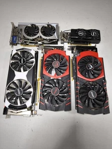 Lot of 5 MSI GPUs - For Parts, Not Working - Picture 1 of 11