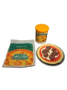 Vintage Fisher Price divertente con cibo pizza fatta in casa #2136 S - Foto 1 di 7