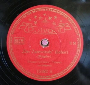 Franz Völker / Staatskapelle Berlin 78R PM /Der Zarewitsch (Lehr) (100-1222-GvD) - Picture 1 of 2