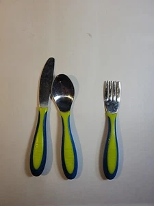 Nuk Set Of Kids Dining Utensils Fork, Knife, Spoon - Picture 1 of 4
