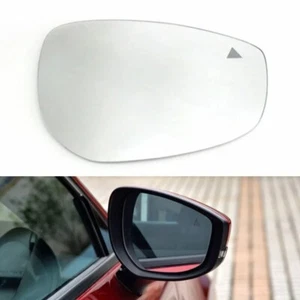 Right Passenger Rearview Mirror Glass w/Heated w/BSM Mark For Mazda 3 2019-2023 - Picture 1 of 10