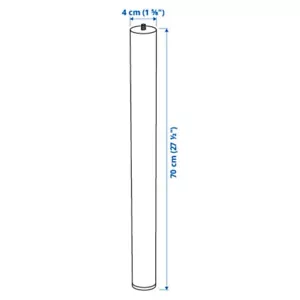 Ikea ADILS Stahlbein Tischplatte & Schreibtische 70cm weiß 1x ohne Montageplatten - Bild 1 von 8