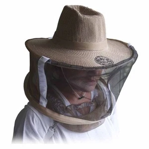 Natural Cotton Beekeepers Medium / Large Hat Veil Bee Protection During Beehive - Picture 1 of 1