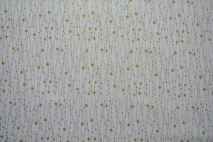 Baumwollstoff Weihnachten Natur mit Gold & Silber Sternen mtr. € 12,00 - Bild 1 von 1