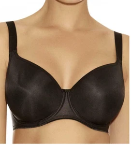 Fantasie Smoothing Balcony Bra 4520 UK 32F USA 32G sexy black support bra - Picture 1 of 12