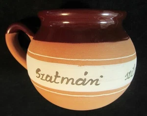 10 tazze vintage #17 ciotola ceramica terracotta interno smaltato marrone - Foto 1 di 5