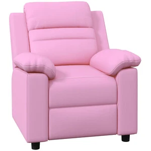 Qaba Kids Recliner Chair, Toddler Leather Sofa Lounge Chair with Armrest, Footre - Picture 1 of 8