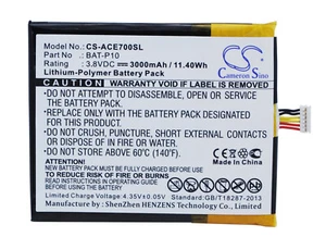 Batterie 3000mAh Pour ACER BAT-P10(1ICP5/61/73) KT.00106.001 PGF506173HT - Photo 1/6