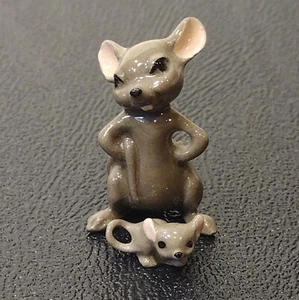 Hagen Renaker Mice Baby Brother & Big Brother 2 Mouse Miniatures  - Picture 1 of 5