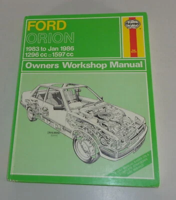 Manual De Reparación Haynes Ford Orion Año 1983 - 1986 - Imagen 1 de 2