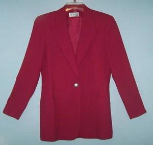 Chaqueta Blazer Gianni Red Label para Mujer Carrera Roja Talla 4 Botón Forrado - Imagen 1 de 12