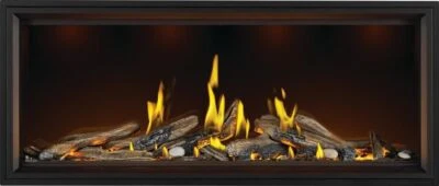 Napoleon Tall Luminous Vector 62" Gas Fireplace, Burner in Logs, Free Shipping - Image 1 of 4
