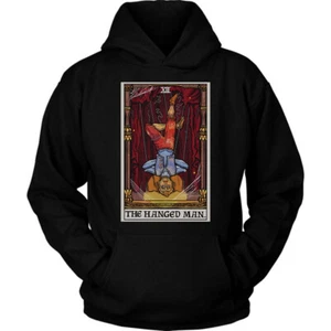 Sudadera con capucha para marioneta gótica de Halloween de marioneta del tarot del hombre ahorcado - Imagen 1 de 11