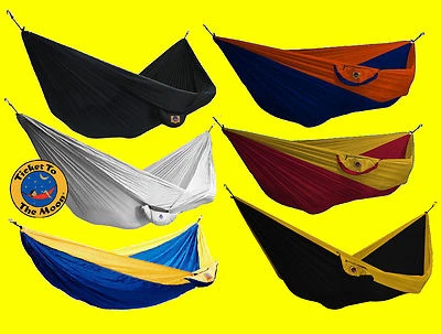 TICKET TO THE MOON XL TTTM Kingsize Fallschirmseide Tuchhängematte Reisehängematte Hängematte 200KG