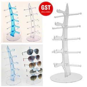 1/2SET Plastic 5 Pair Glasses Display Stand Holder Rack Show Sunglasses Counter - Picture 1 of 17