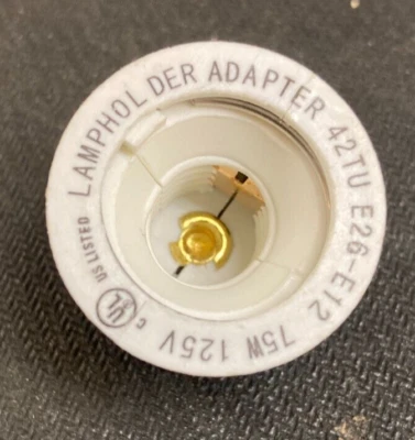 10-Pack Light Bulb Socket Adapter Medium Base E26 to Candelabra E12 Screw Reduce - Image 1 of 2