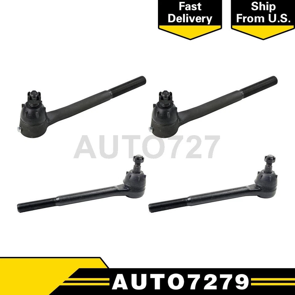 Extremo de varilla de dirección interior exterior delantero Mevotech 4 piezas para Oldsmobile 442 1971 Foto 1 de 4