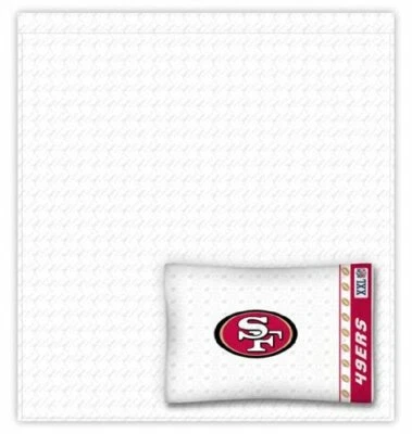NFL San Francisco 49ers Twin 3 Piezas Edredón Ropa de Cama Equipo Logo Cama en Bolsa Conjunto Foto 1 de 3