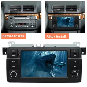 7" Android 12.0 BMW E46 Car Stereo Sat Nav Carplay BMW M3 3er GPS Head Unit WIFI - Picture 1 of 15