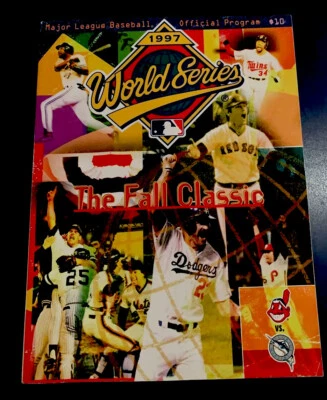 Florida Marlins 1997 World Series Official Vintage Program Cleveland Indians - Image 1 of 4