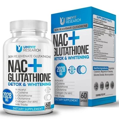 NAC Glutathione Skin Whitening Bleaching Anti-Agin Acne Scar & Dark Spot Remover - Image 1 of 4