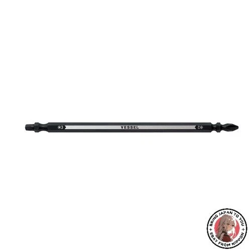 NEW VESSEL Double-Ended Combo Bit Phillips/Square Screwdriver Bit PQ142315S - Image 1 of 1