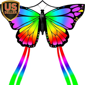 Butterfly Huge Kite for Kids and Adults Easy to Fly Single Line String with T... - Picture 1 of 1