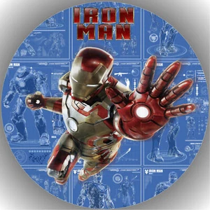 Tortenaufleger Geburtstag  Tortenbild Fondant Oblate  Iron Man  P24 - Bild 1 von 1