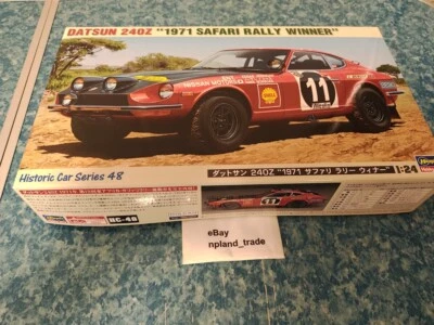 Hasegawa 1/24 Datsun Fairlady 240Z 1971 Safari Rally Ganador Plástico Modelo HC48 Foto 1 de 4