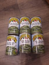 6 - CANS Margaret Holmes Southern Style Low Sodium Spinach 13.5 oz Can