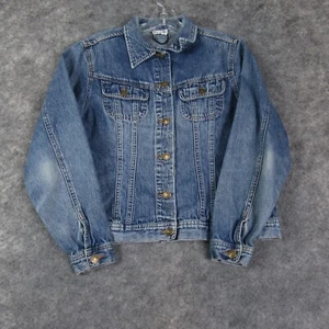 Madonna Denim Jacket Womens Medium Blue Long Sleeve Button Up Medium Wash * - Picture 1 of 13