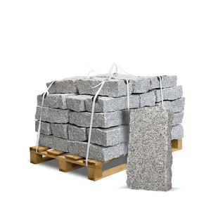 Granit Randsteine Mauersteine Granitstein Terrasse 40x20x15cm 1000kg Palette - Bild 1 von 7