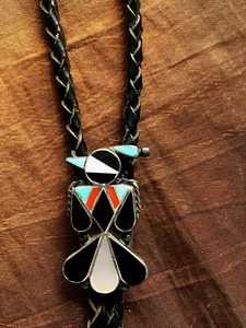 Indianerschmuck Bolo Tie Zuni EDAAKIE - Bild 1 von 3
