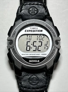 Timex Men's Expedition Chrono Digital Watch WR100M, Alarm, Indiglo New Battery - Picture 1 of 4