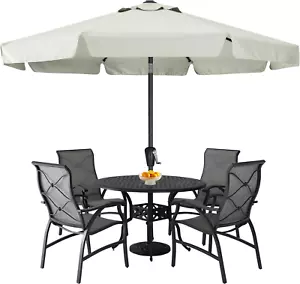 Patio Umbrella 9Ft, Outdoor Table Umbrella with Push Button Tilt and Crank, 8 Ri - Picture 1 of 8