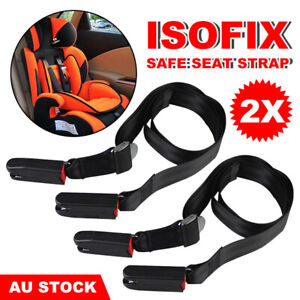 2Pcs Kids Baby Car Safe Seat Isofix Strap Interface Anchor Holder Connector Kit