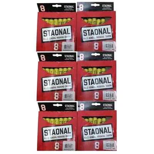 48 Large Crayola Staonal #2 Marking Crayons, Black (6 Packs of 8) + Free Ship - Picture 1 of 2